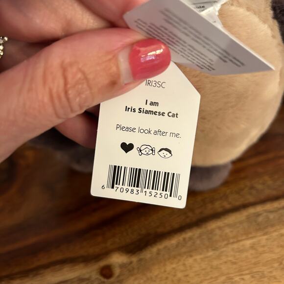 Jellycat Iris Siamese Cat Jellycat Cat FAST SHIP NEW Retired - Picture 9 of 9